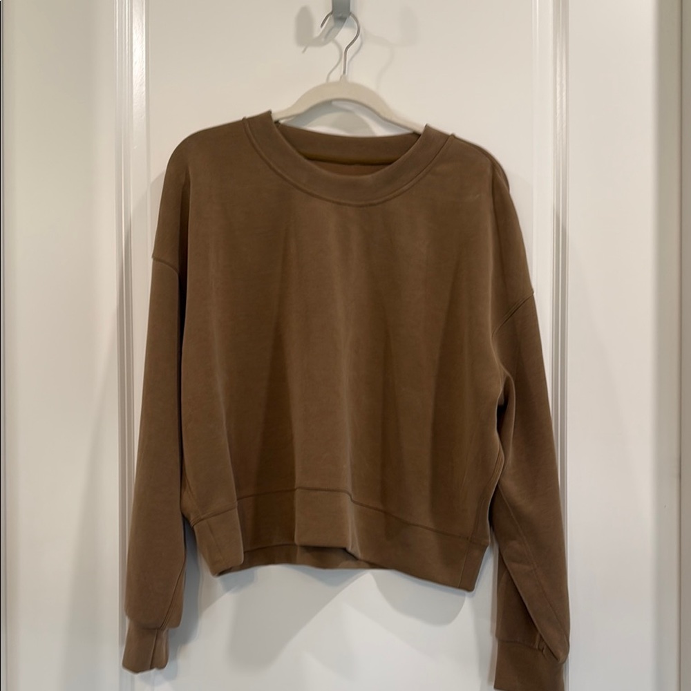 Camel Lululemon Softstreme Crew